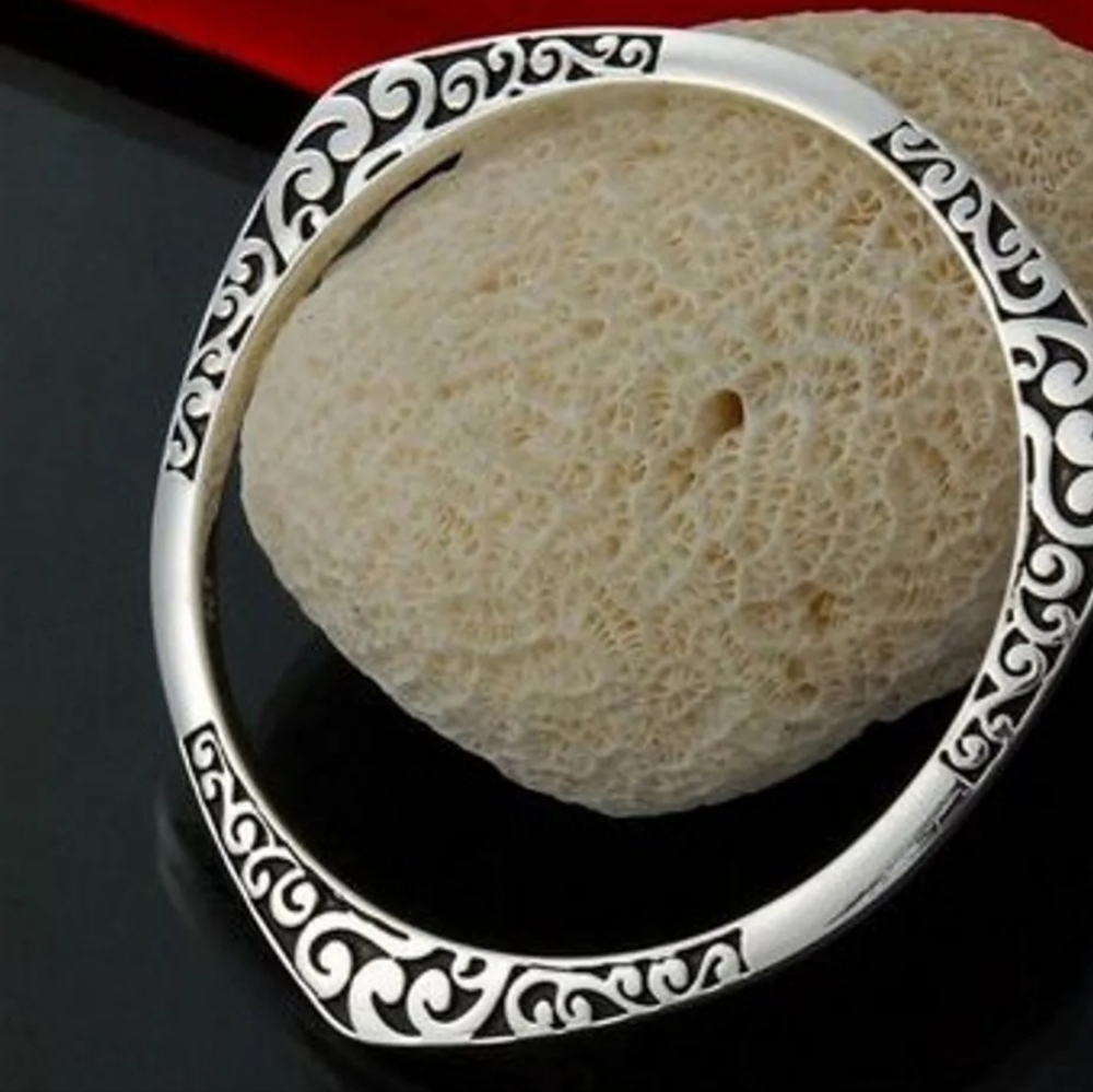 925 silver Tibet bangle